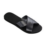 Aqua Metallic Flip Flops