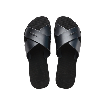 Aqua Metallic Flip Flops