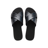 Aqua Metallic Flip Flops