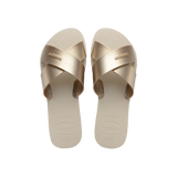 Aqua Metallic Flip Flops