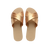 Aqua Metallic Flip Flops