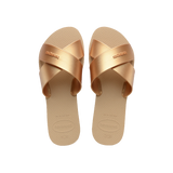 Aqua Metallic Flip Flops