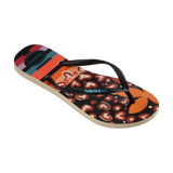 Slim Patchwork Flip Flops