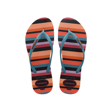 Slim Patchwork Flip Flops