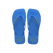 Havaianas Slim Square Logo Pop Up Brilliant Blue Flip Flops Front View