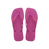 Havaianas Slim Square Logo Pop Up Rose Gum Flip Flops Front View
