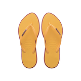 Havaianas Slim Point Amarant/Caja Yellow Flip Flops Front View