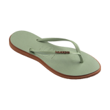 Havaianas Slim Point Rust/Smoke Green Flip Flops Side View
