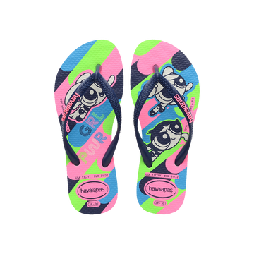 Kids Slim Powerpuff Girls Flip Flops