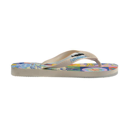 Havaianas Top Warner Classics Beige Flip Flops Detail View