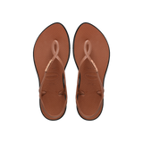 Havaianas Luna Point Sandals Rust/Black Flip Flops Front View