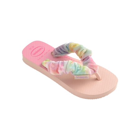 Havaianas Kids Fluffy Flip Flops Ballet Rose Flip Flops Side View