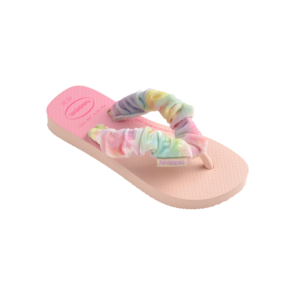 Havaianas Kids Fluffy Flip Flops Ballet Rose Flip Flops Side View