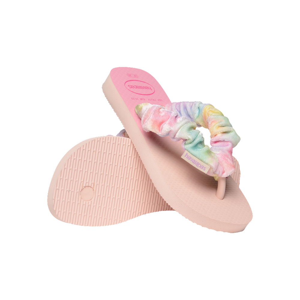 Havaianas Kids Fluffy Flip Flops Ballet Rose Flip Flops Pair Shot