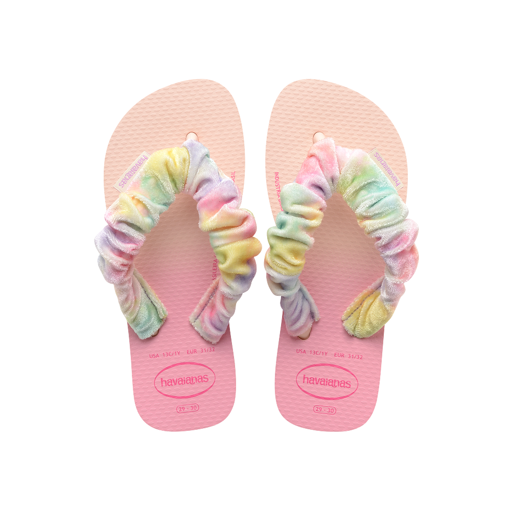 Havaianas Kids Fluffy Flip Flops Ballet Rose Flip Flops Front View