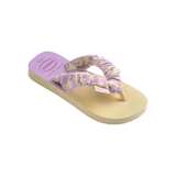 Havaianas Kids Fluffy Flip Flops Buttercream Flip Flops Side View