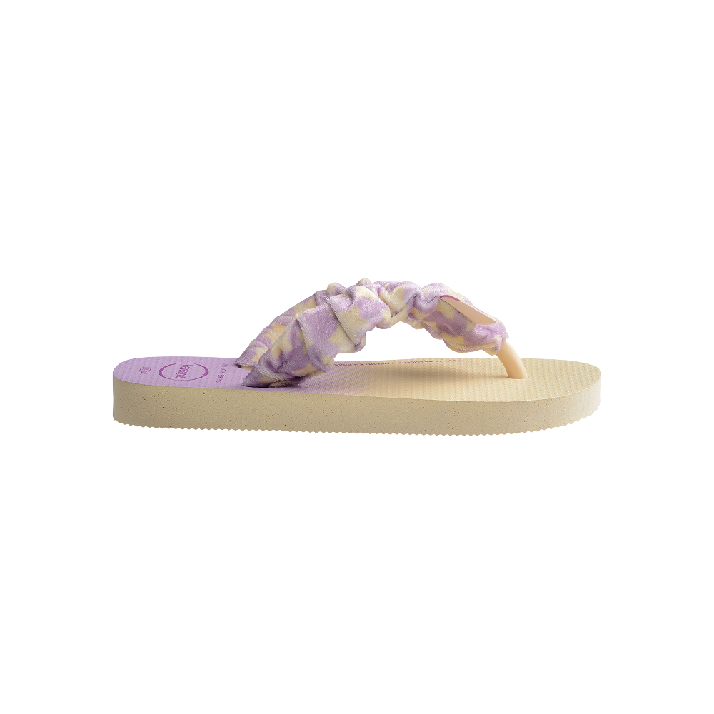 Havaianas Kids Fluffy Flip Flops Buttercream Flip Flops Detail View
