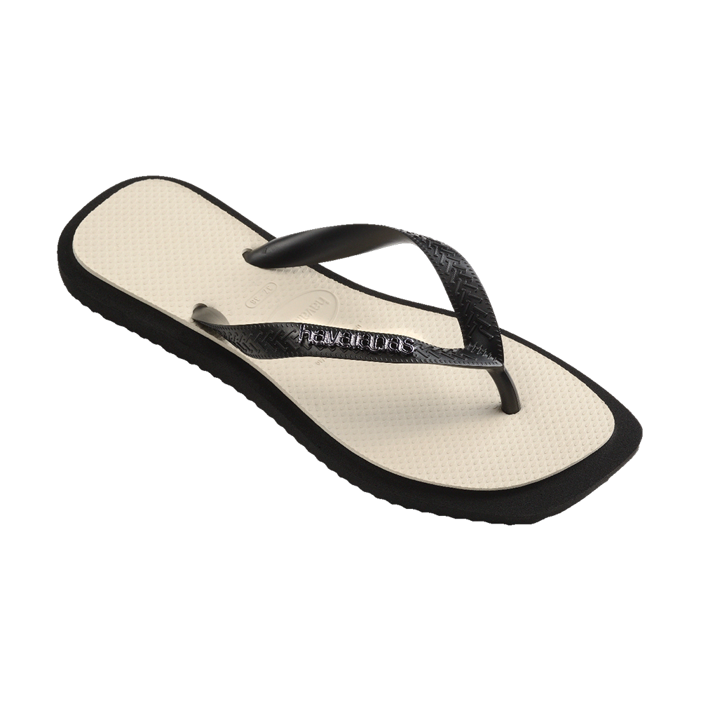 Havaianas Top Square Fusion Black Flip Flops Side View