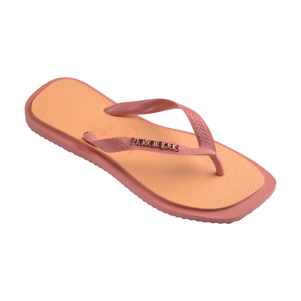 Havaianas Top Square Fusion Canyon Clay/Peach Flip Flops Side View
