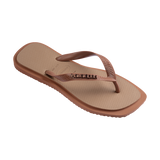 Havaianas Top Square Fusion Rust/Rose Gold Flip Flops Side View