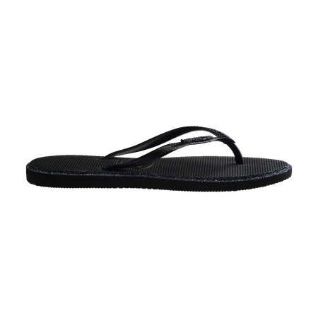 Havaianas Slim Point Glitter Flip Flops Black/Black Flip Flops Detail View