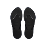 Havaianas Slim Point Glitter Flip Flops Black/Black Flip Flops Front View