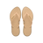 Havaianas Slim Point Glitter Flip Flops Dark Brown/Golden Flip Flops Front View