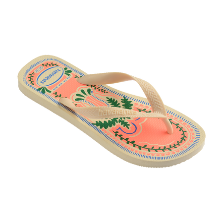 Havaianas Top Summer Vibes Buttercream Flip Flops Side View