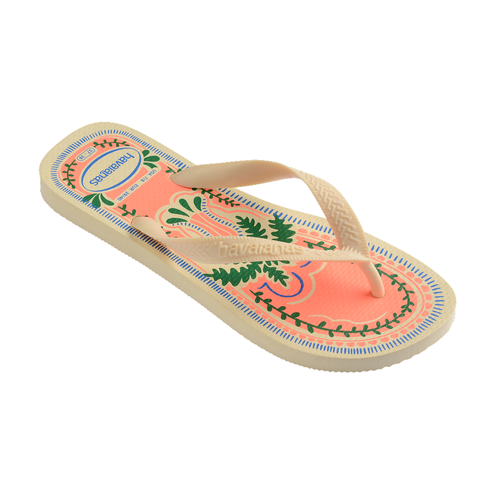 Havaianas Top Summer Vibes Buttercream Flip Flops Side View