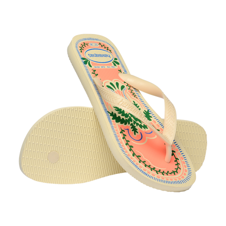 Havaianas Top Summer Vibes Buttercream Flip Flops Pair Shot