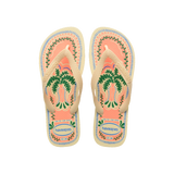Havaianas Top Summer Vibes Buttercream Flip Flops Front View