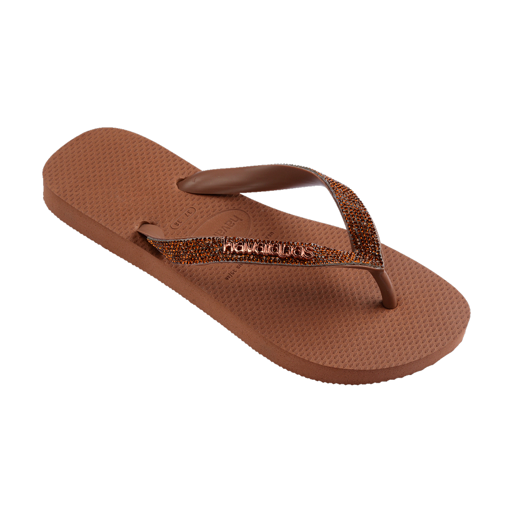 Havaianas Top Glow Rust Flip Flops Side View