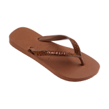 Havaianas Top Glow Flip Flops Rust Flip Flops Side View