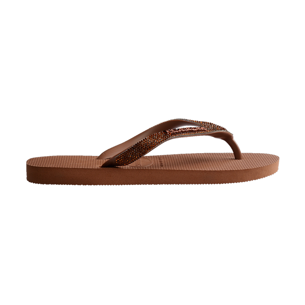 Havaianas Top Glow Flip Flops Rust Flip Flops Detail View