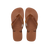 Havaianas Top Glow Flip Flops Rust Flip Flops Front View