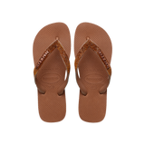 Havaianas Top Glow Flip Flops Rust Flip Flops Front View