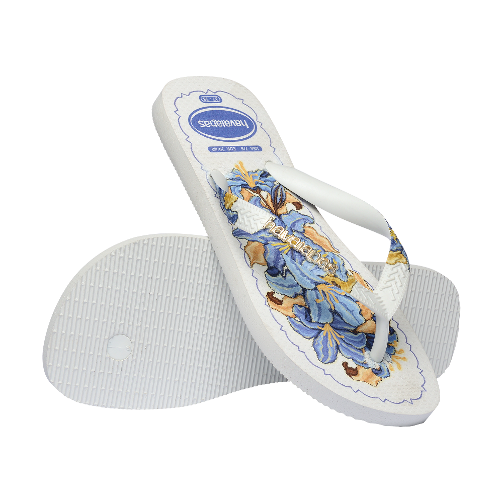Havaianas Top Tropicalia Vibes Ii White Flip Flops Pair Shot