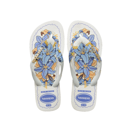 Havaianas Top Tropicalia Vibes Ii White Flip Flops Front View