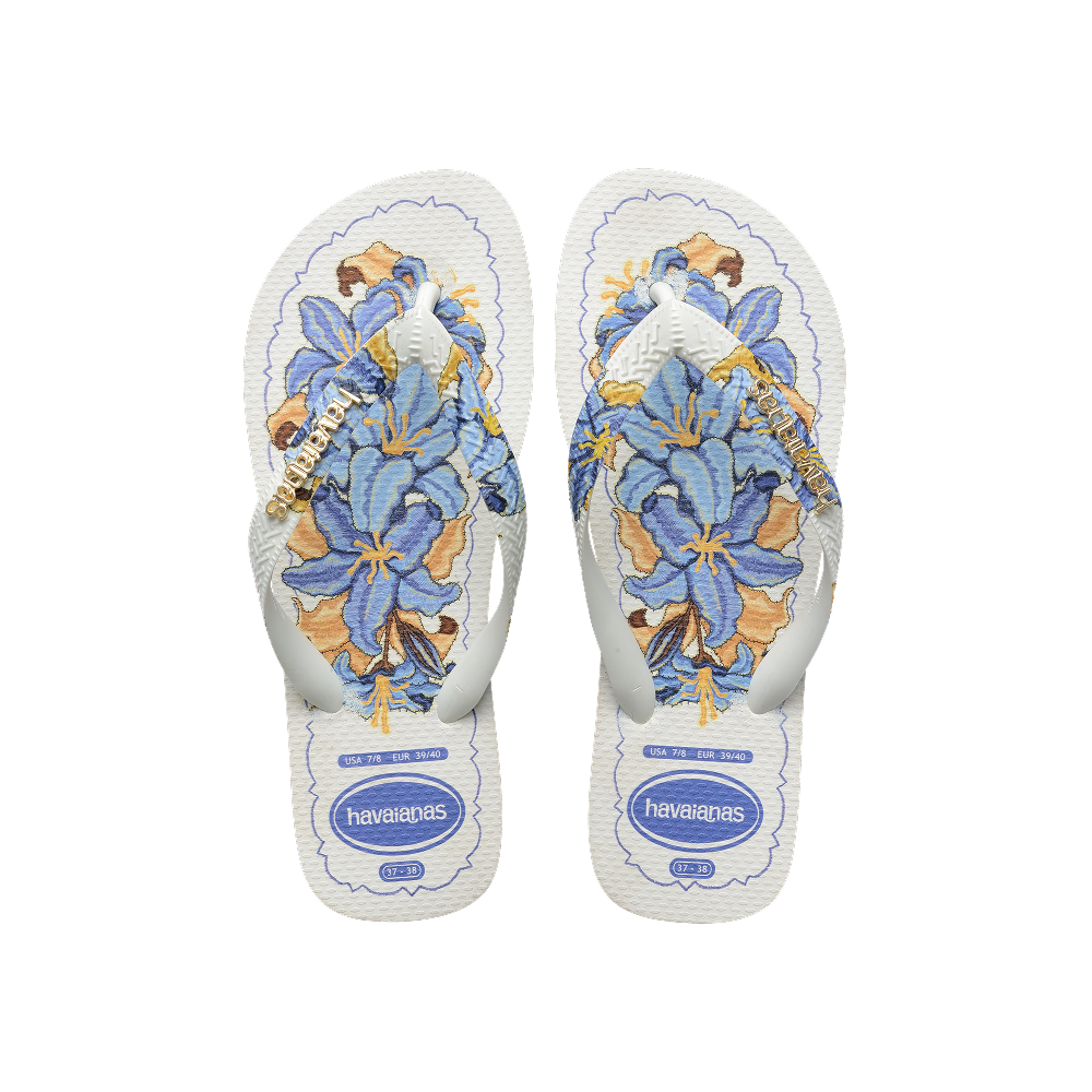 Havaianas Top Tropicalia Vibes Ii White Flip Flops Front View
