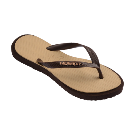 Havaianas Top Point Fusion Flip Flops Dark Brown/Golden Flip Flops Side View