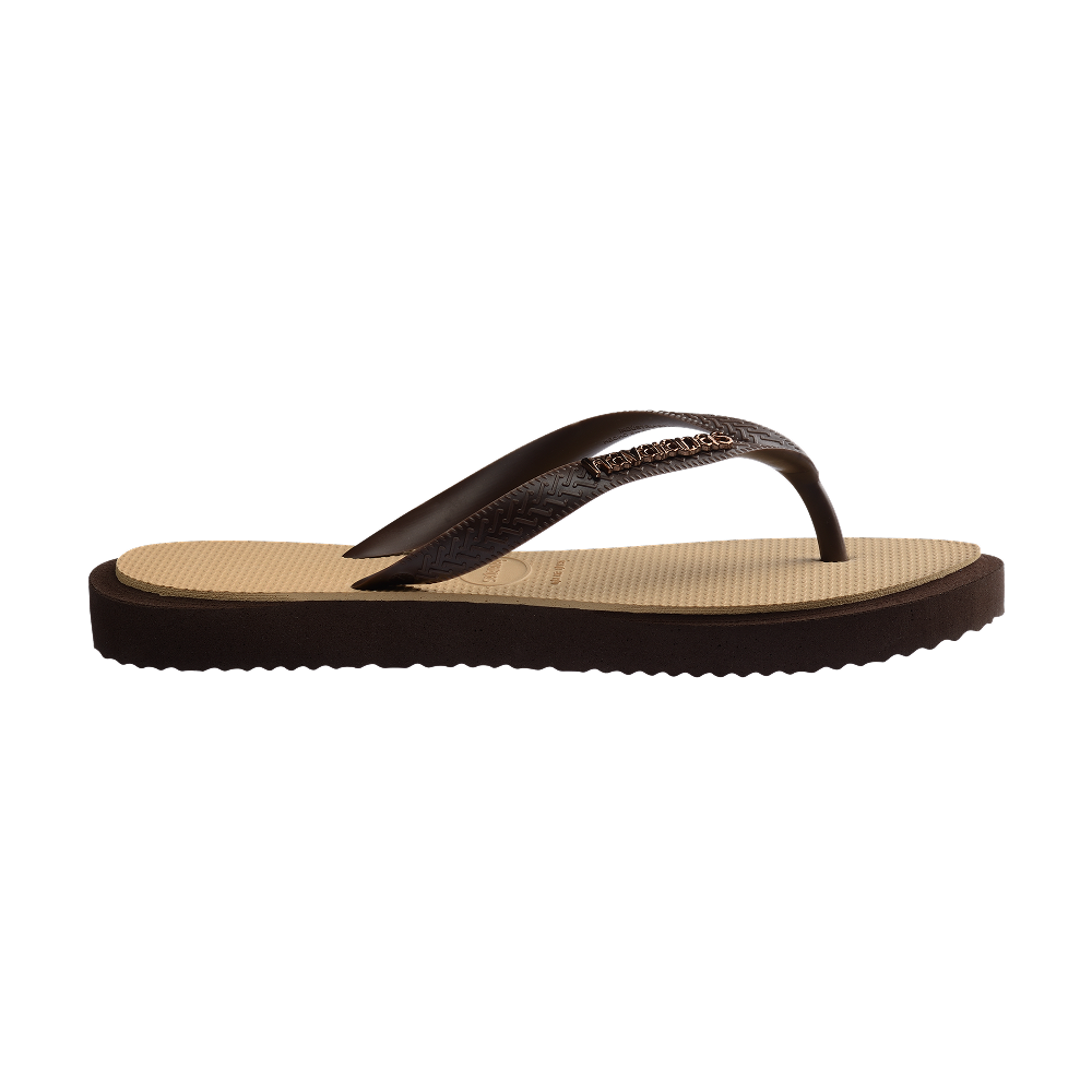 Havaianas Top Point Fusion Flip Flops Dark Brown/Golden Flip Flops Detail View