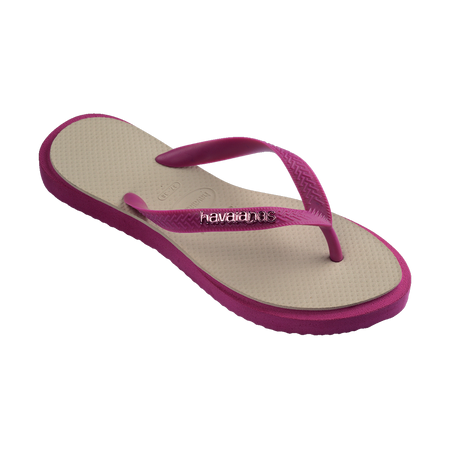 Havaianas Top Point Fusion Flip Flops Rosa Gum/Bege Palha Flip Flops Side View