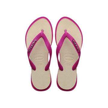 Havaianas Top Point Fusion Flip Flops Rosa Gum/Bege Palha Flip Flops Front View