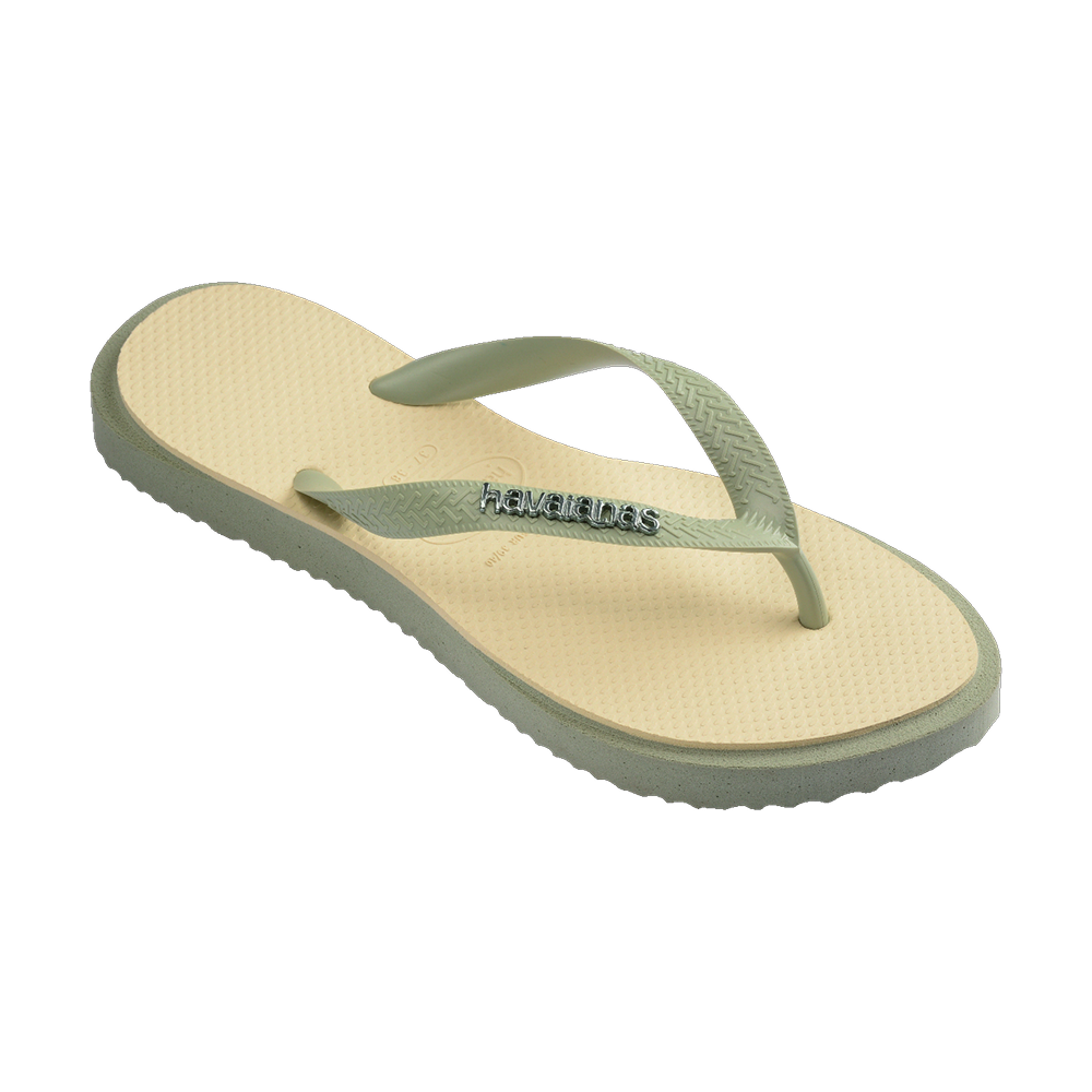 Havaianas Top Point Fusion Flip Flops Smoke Green/Buttercream Flip Flops Side View
