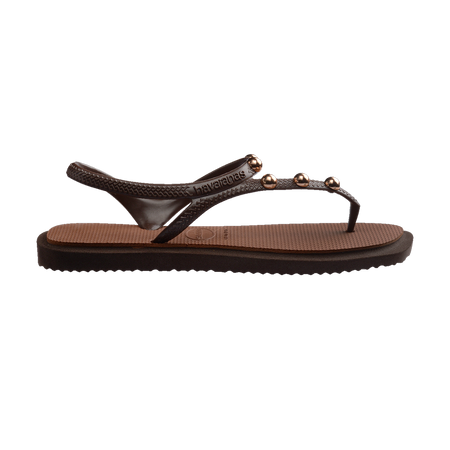 Havaianas Flash Fusion Sandals Coffee/Rust Flip Flops Detail View