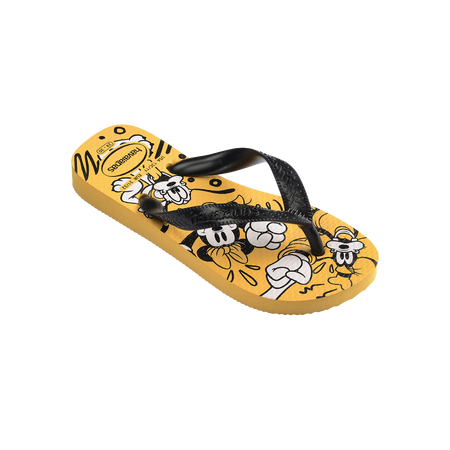 Havaianas Kids Disney Yellow Flip Flops Side View
