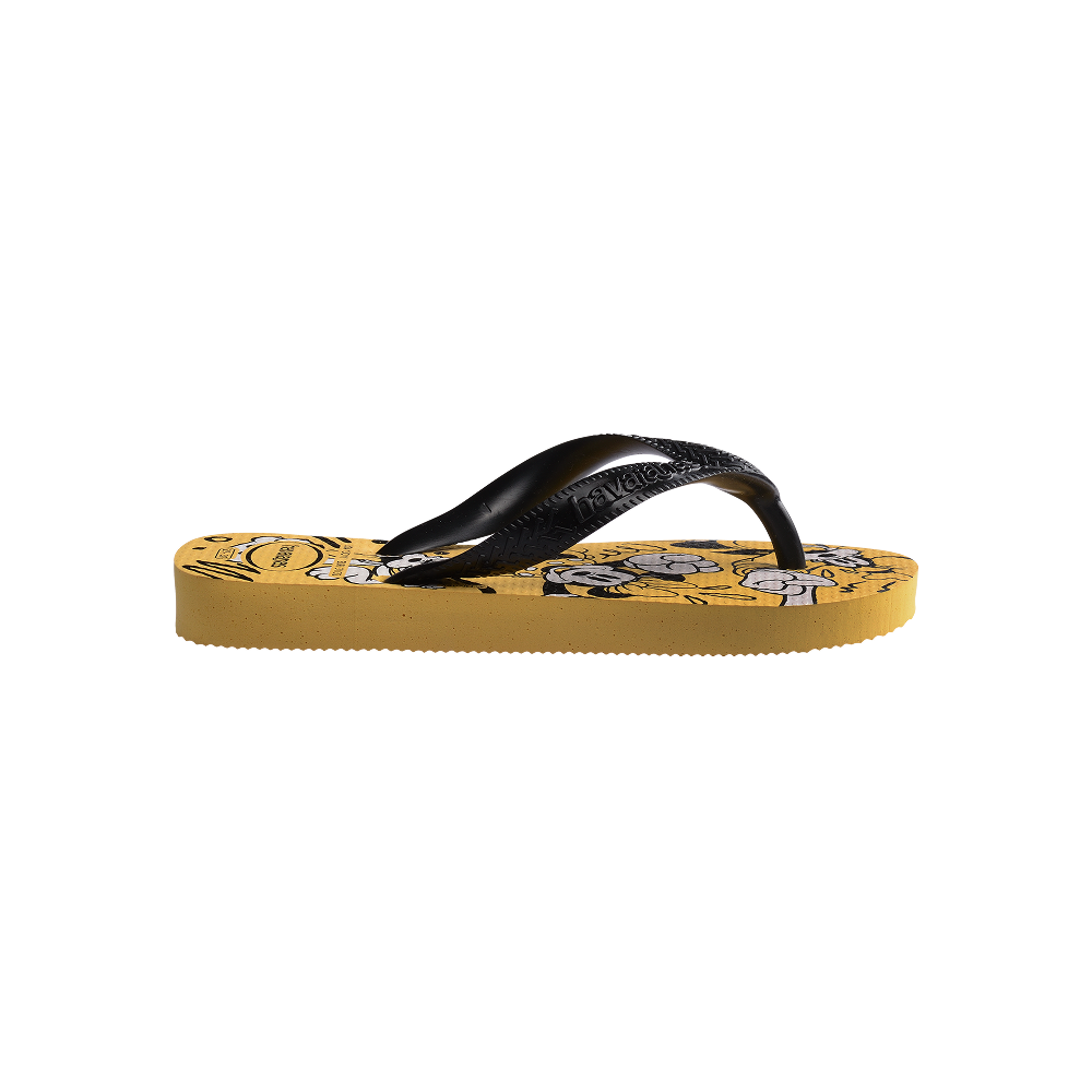 Havaianas Kids Disney Yellow Flip Flops Detail View