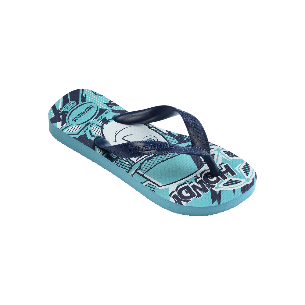 Havaianas Kids Disney Blue/Navy Blue Flip Flops Side View