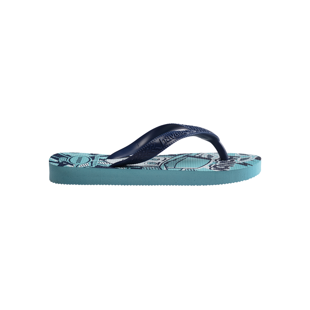 Havaianas Kids Disney Blue/Navy Blue Flip Flops Detail View