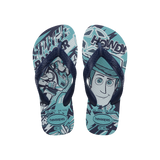 Havaianas Kids Disney Blue/Navy Blue Flip Flops Front View